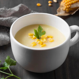 sweet corn veg soup