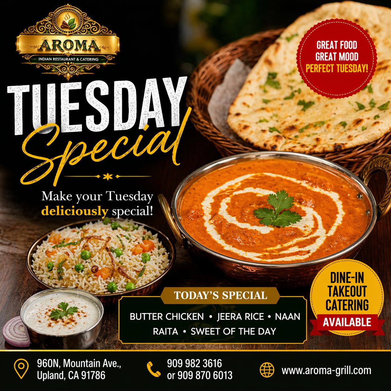 aroma tuesday special
